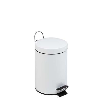 3263-112051 Pattumiera a pedale BIANCO 5  LT