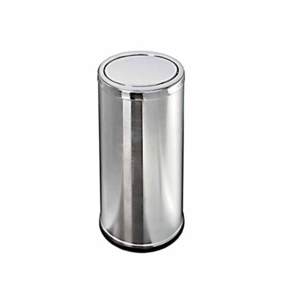 3414-106081 GETTACARTE CON COPERCHIO BASCULANTE INOX BRILLANTE 36 LT