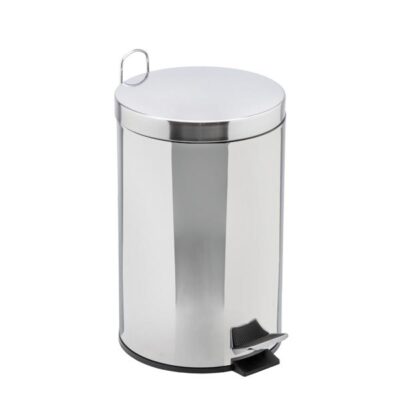 3259-106412 Pattumiera a pedale con secchio in acciaio galvanizzato 12 LT