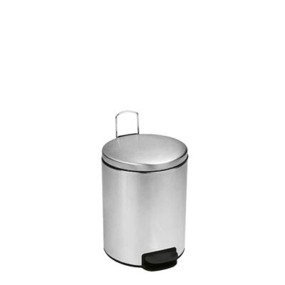 3267-101050  Pattumiera a pedale inox satinato 5 lt