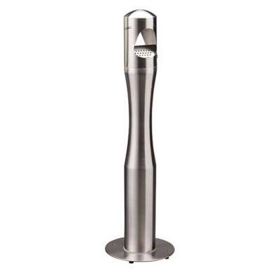 3423-108007 POSACENERE BIRIKIN A COLONNA INOX SAGOMATO 4 LT