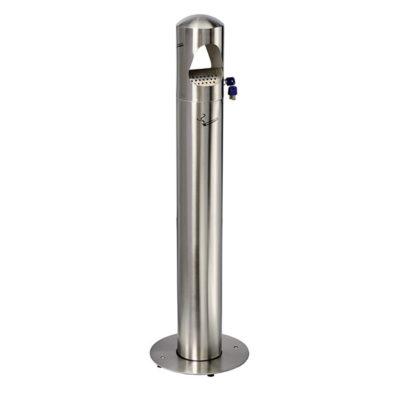 3423-108009 POSACENERE BIRIKIN A COLONNA INOX  SATINATO 4 LT