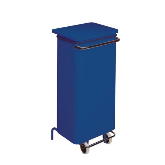 3224-791225 CONTENITORE MOBILE  CONTICOLOR A PEDALE INOX BLU 110LT