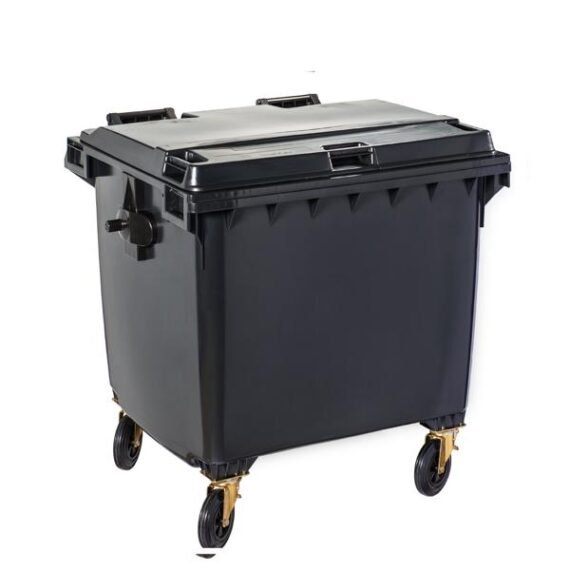 3433-766640 CONTENITORE GRIGIO CON 4 RUOTE CONTIVIA 4 GRIGIO 660LT