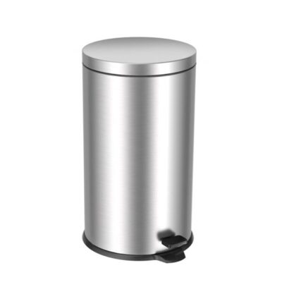 3247-101400  PATTUMIERA  A PEDALE QUARANTA INOX BRILLANTE 40LT