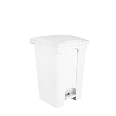 3294- 115450 Contenitore  bianco  a pedale in plastica 45 lt contitop