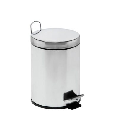 3260-106405 Pattumiera a pedale con secchio in acciaio galvanizzato 5 LT