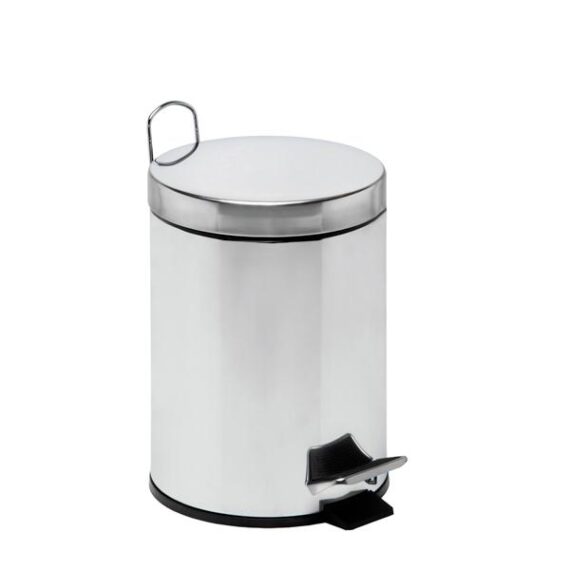 3260-106405 Pattumiera a pedale con secchio in acciaio galvanizzato 5 LT