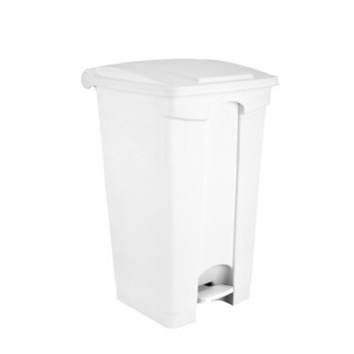 3304- 115950 Contenitore  bianco a pedale in plastica 90 lt contitop