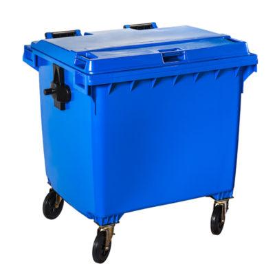 3434-766662 CONTENITORE  CON 4 RUOTE CONTIVIA 4  BLU 1100LT