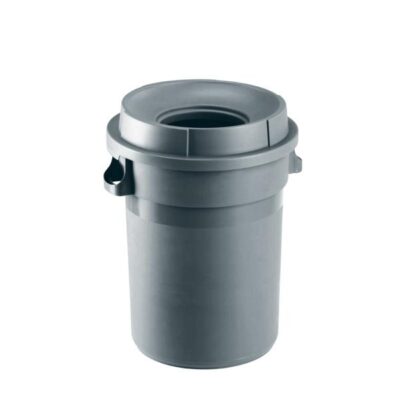 3345-114110 GETTACARTE GRIGIO 80 LT CON COPERCHIO AD IMBUTO