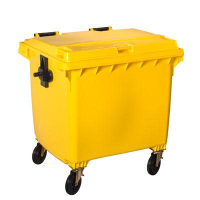 3434-766651 CONTENITORE  CON 4 RUOTE CONTIVIA 4 GIALLO 770 LT