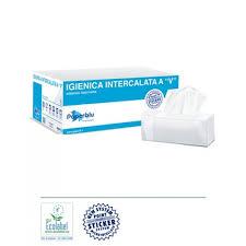1049-CARTA IGIENICA FOGLIETTI PURA CELLULOSA INTERCALATA A V