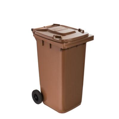 3432-766624 CONTIVIA 2 CONTENITORE IN PLASTICA DUE RUOTE 240LT MARRONE