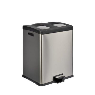 3250-106505 PATTUMIERA  A PEDALE PER LA RACCOLTA DIFFERENZIATA MULTIFLUX 2 SCOMPARTI X 30 LT