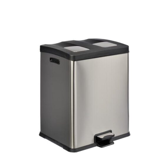 3250-106505 PATTUMIERA  A PEDALE PER LA RACCOLTA DIFFERENZIATA MULTIFLUX 2 SCOMPARTI X 30 LT