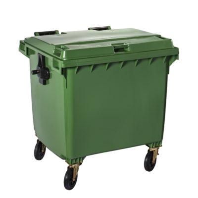 3434-766653 CONTENITORE  CON 4 RUOTE CONTIVIA 4  VERDE 770 LT