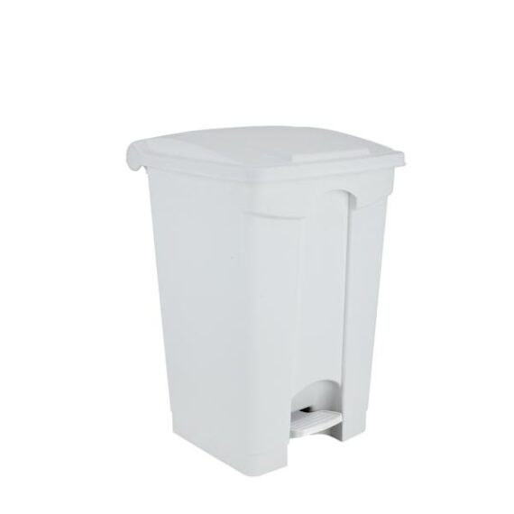 3280- 115570 Contenitore mobile bianco a pedale in plastica 70 lt contitop