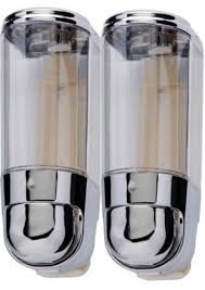 3095-110556 MINI DISTRIBUTORE DI SAPONE LIQUIDO DOPPIO CROMATO BASICA
